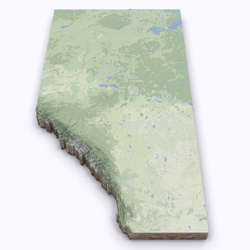 3D Alberta Map (Case Study)